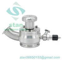 25mm Manual Aseptic Flush Bottom Sample Valves with Steam Inlet Pipe