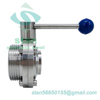 Sanitary Clamping-Threading Butterfly Valve with Pull Handle