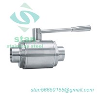 SS304 SS316L Stainless Steel Sanitary Welded Ball Valve