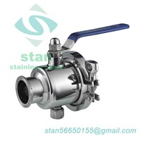 Stanitary Stainless Steel Quick Install Ball Valve