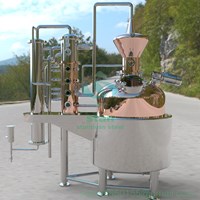 Copper Distiller Industrial Alcohol Whisky Distillation Equipment