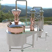 Copper Distiller Industrial Alcohol Whisky Distillation Equipment